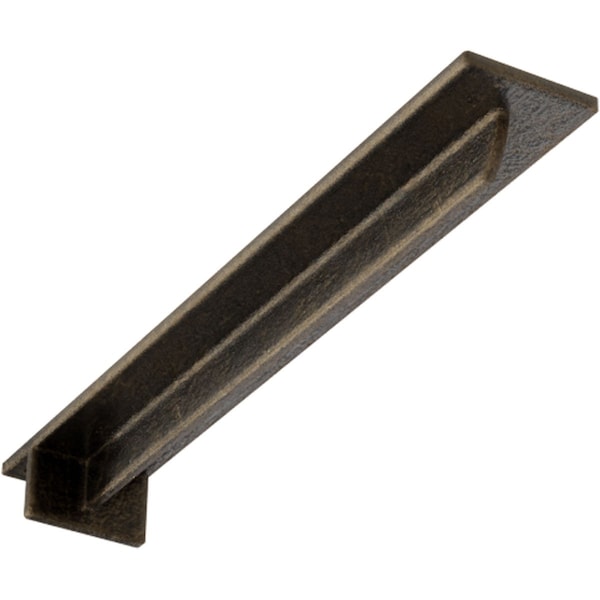 Ekena Millwork Heaton Hidden Support Steel Bracket w/ 16" Support Depth, Antiqued Pale Gold 3"W x 20"D x 2"H BKTM03X20X02HEAPG - main